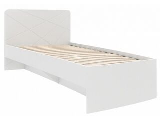 Кровать 800 Абрис белый глянец ПМ-332.01 исп.2
