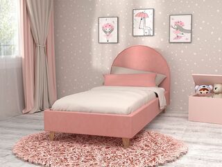Кровать Эго арт. 014 велюр розовый