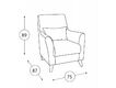 Кресло для отдыха Либерти арт. ТК-235 Геометрия 18 бежевый