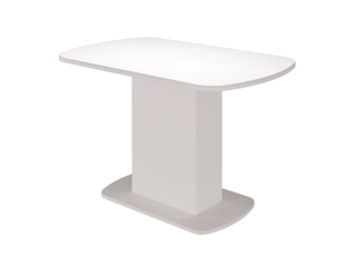 Стол обеденный Соренто-2 Белый глянец-белое